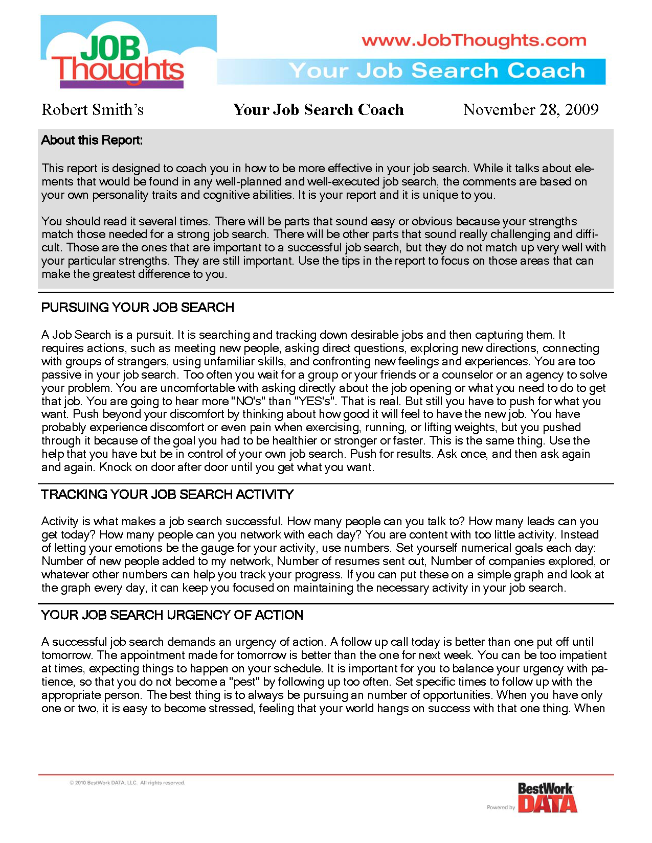 Your Job Search Coach